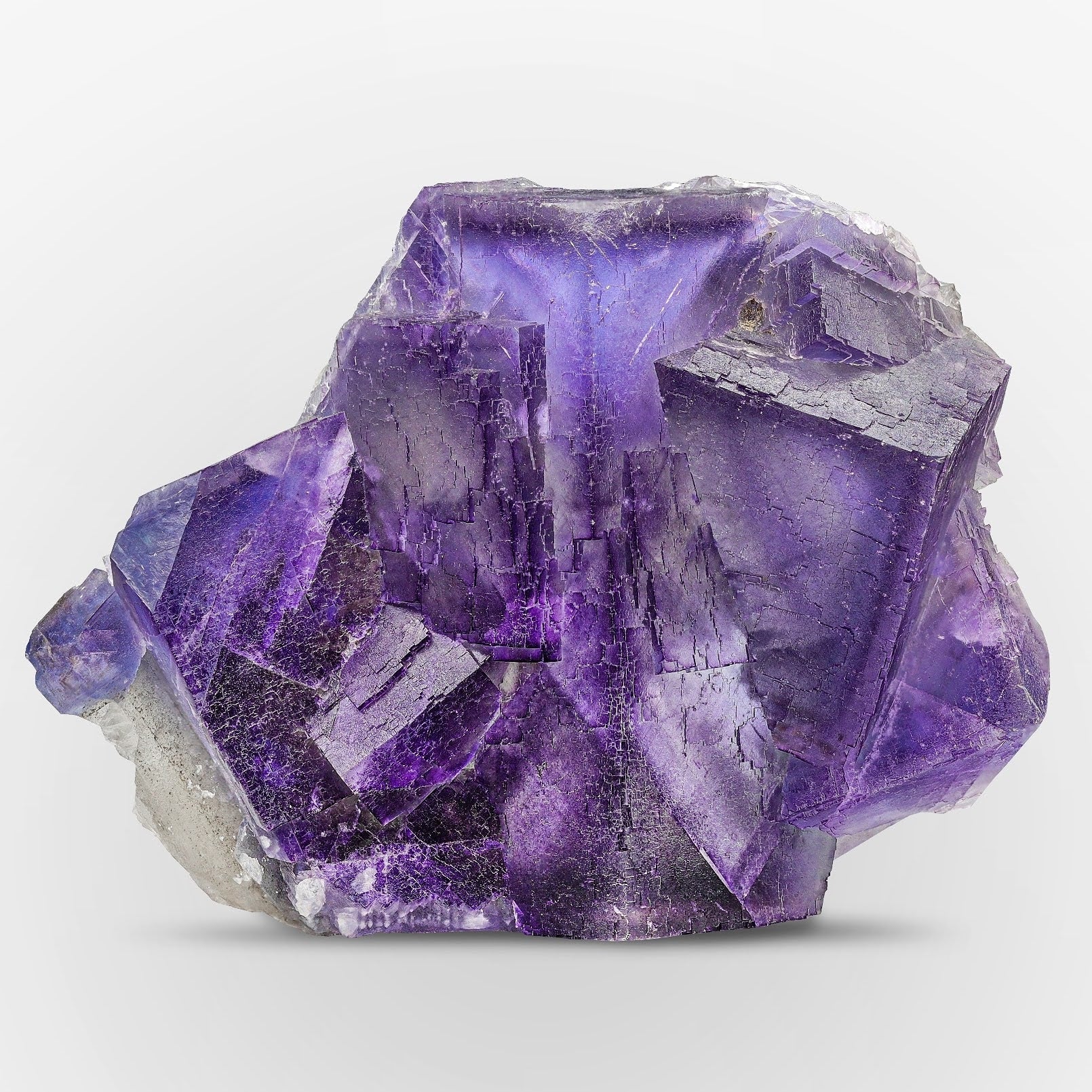 Twin Purple Fluorite Crystals From Pakistan