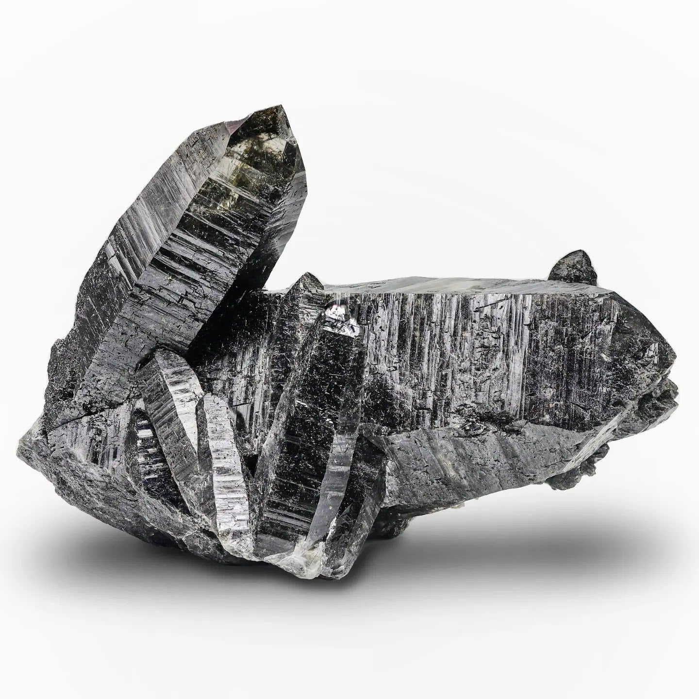 Specimen of Tourmaline included Quartz from Pakistan