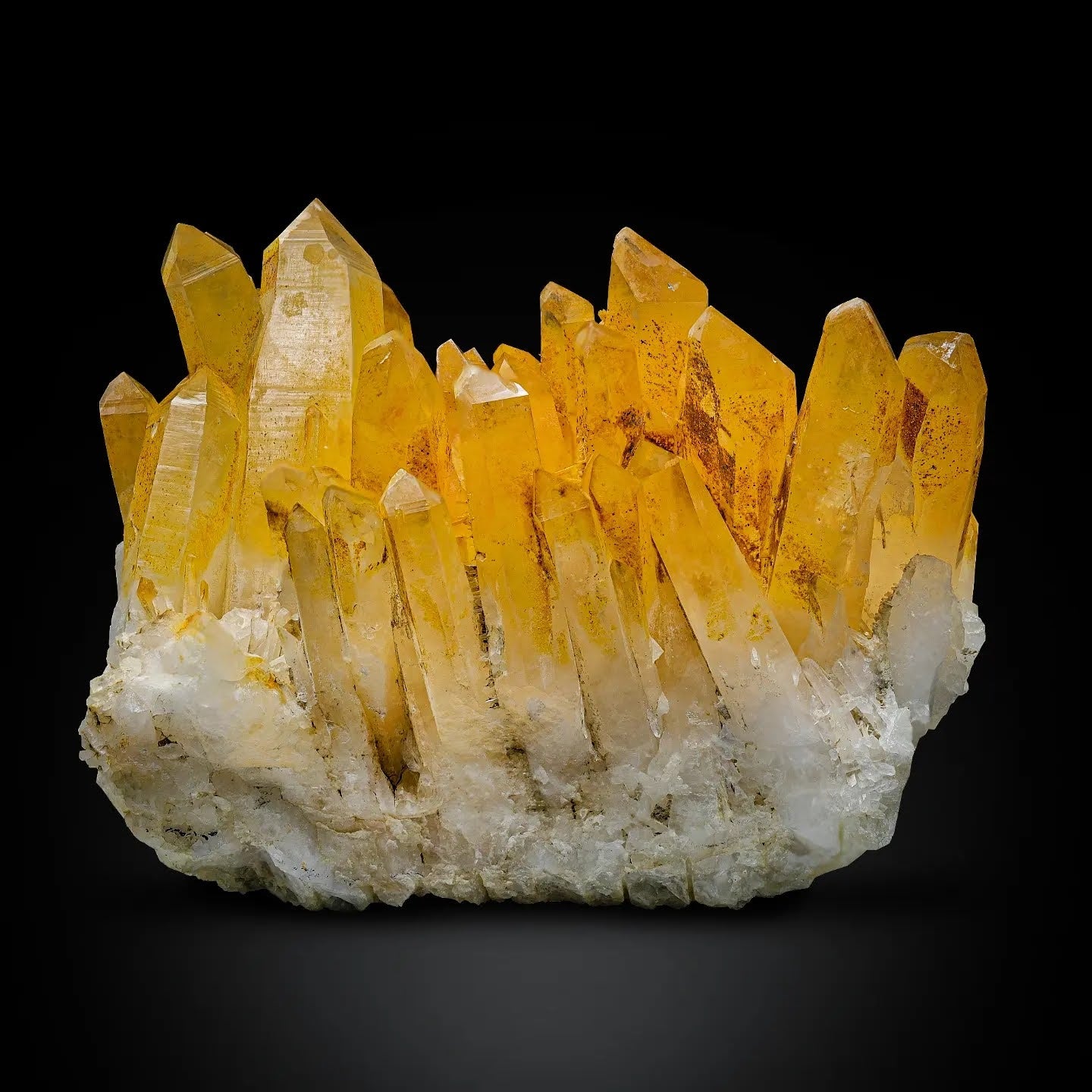 Elongated Quartz Cluster With Iron-Oxide Coating From Pakistan