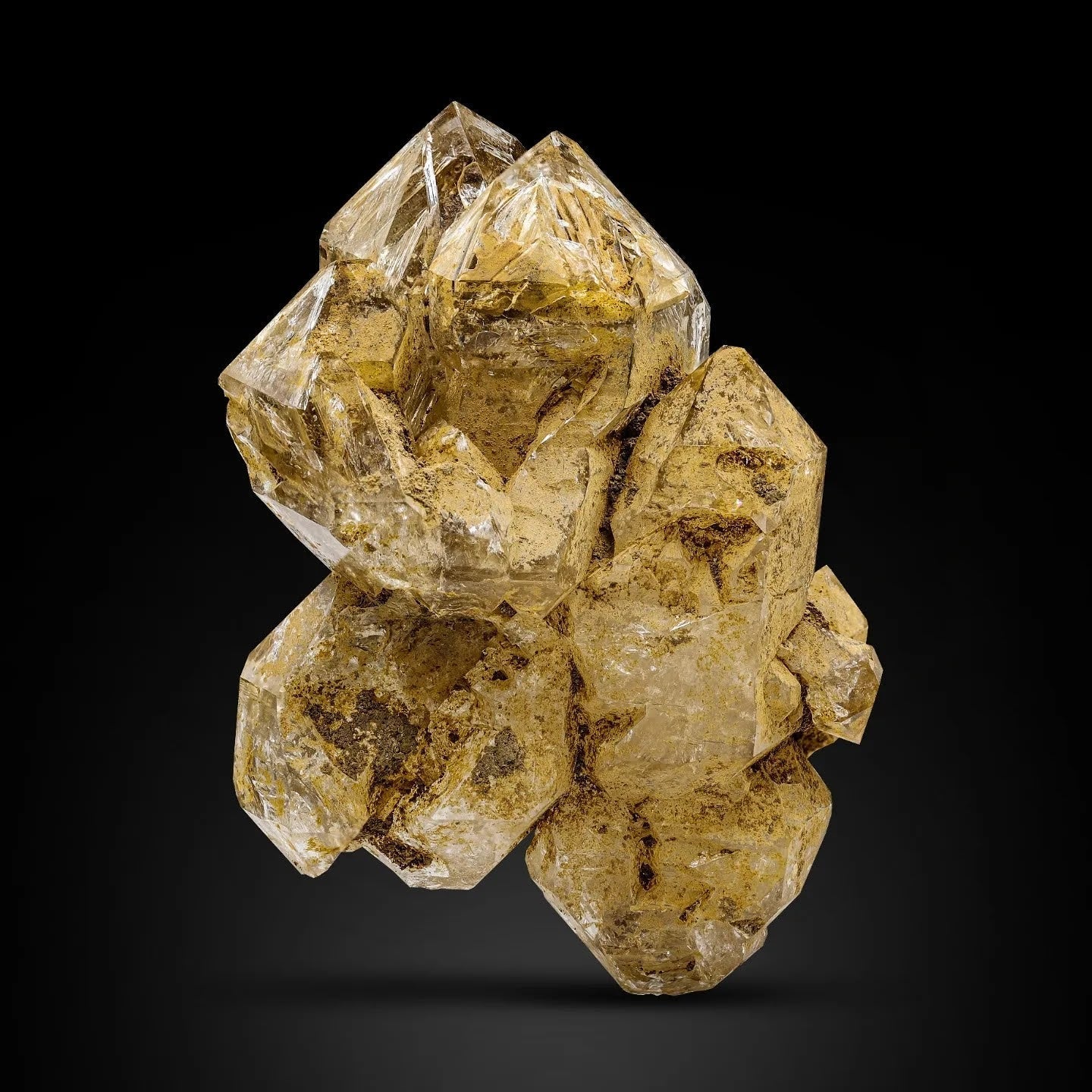 Anhydrous Window Quartz Crystals On Matrix From Pakistan