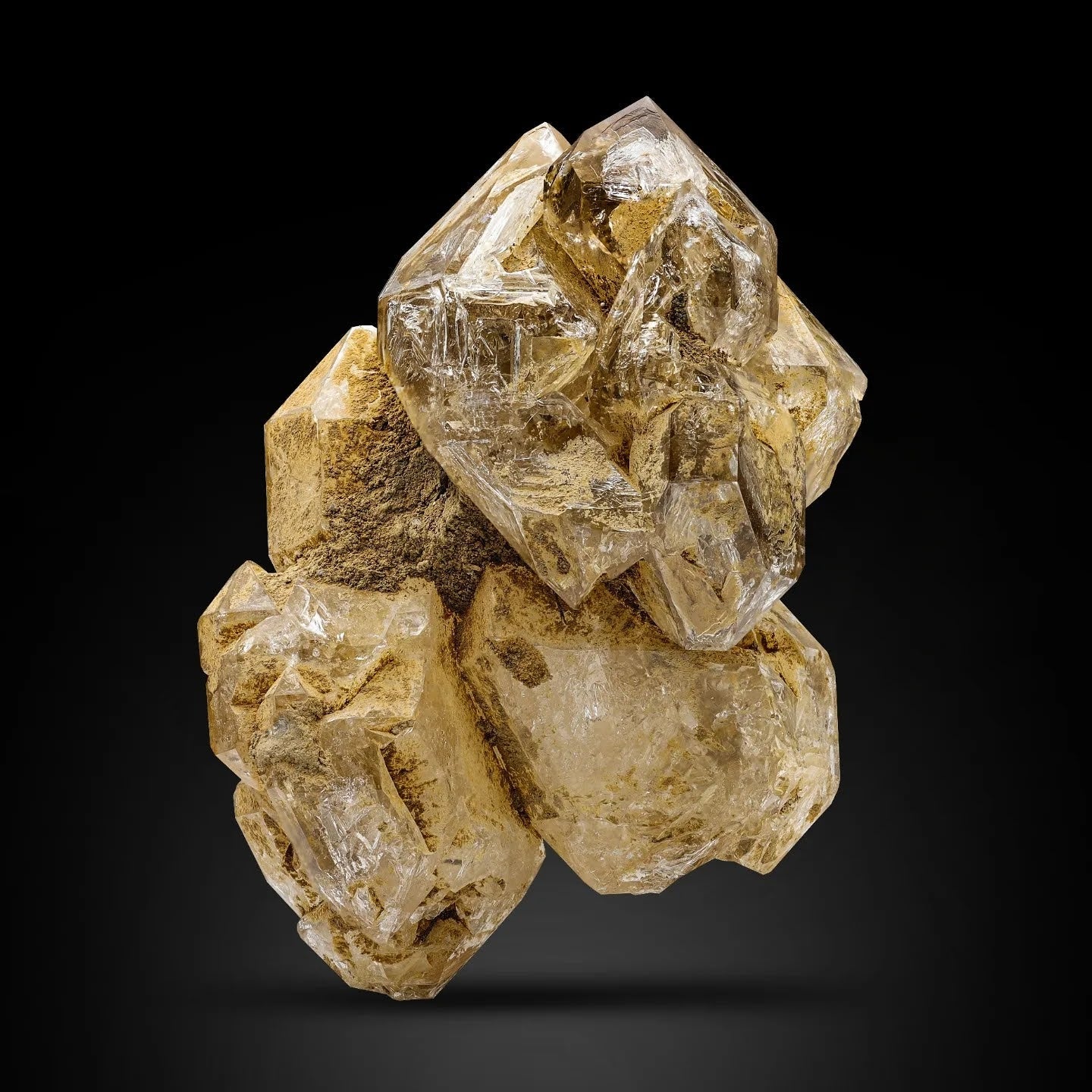 Anhydrous Window Quartz Crystals On Matrix From Pakistan