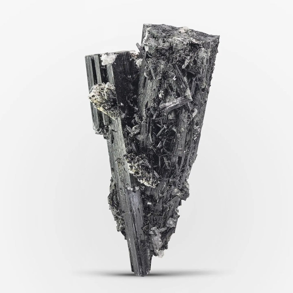 Impressive Black Tourmaline Crystals Specimen From Pakistan