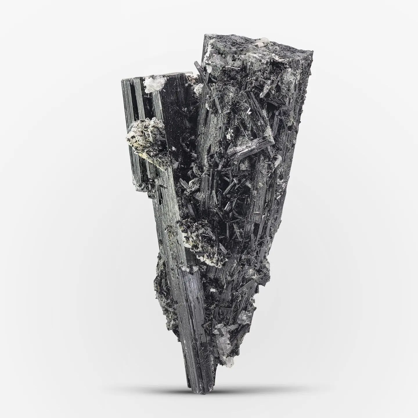 Impressive Black Tourmaline Crystals Specimen From Pakistan