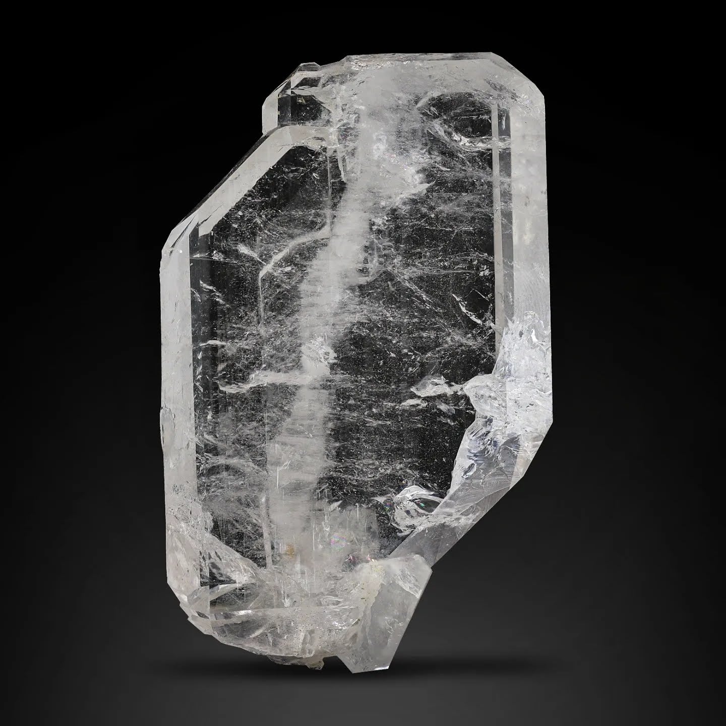 Double Terminated Faden Quartz Crystal Specimen From Pakistan