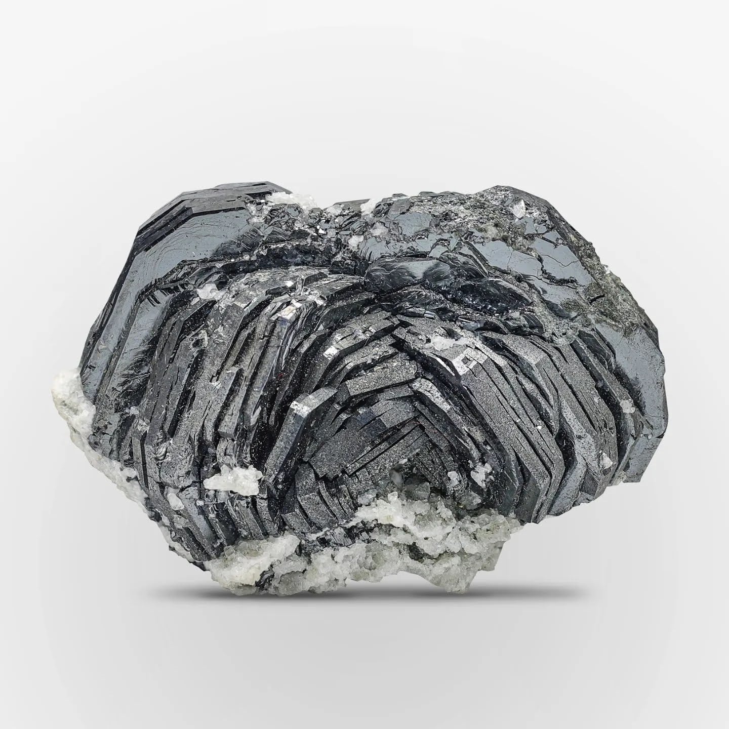 Hematite Rosettes Crystals On Albite Matrix From Pakistan