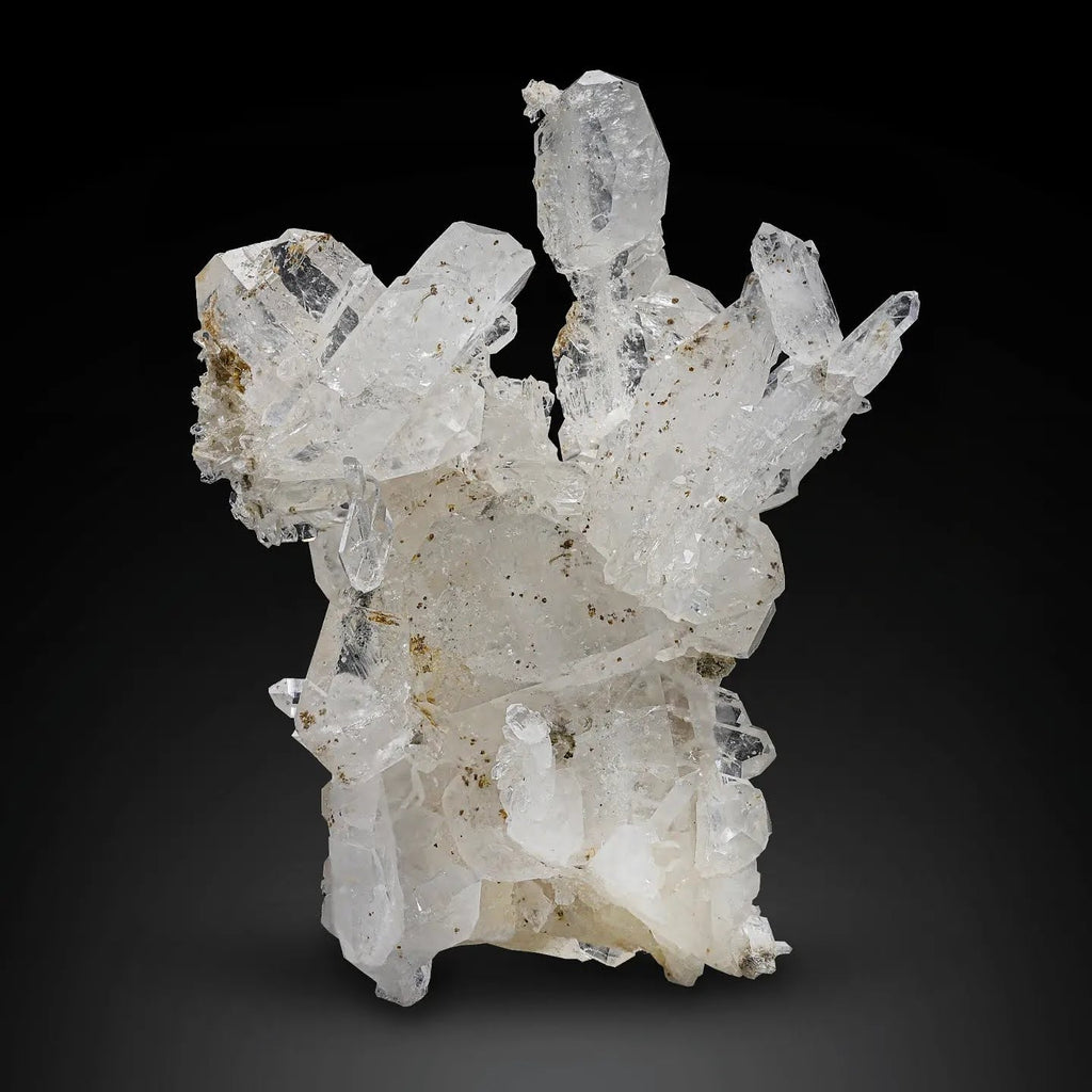 Gorgeous Intergrown Faden Quartz Crystal Cluster From Pakistan