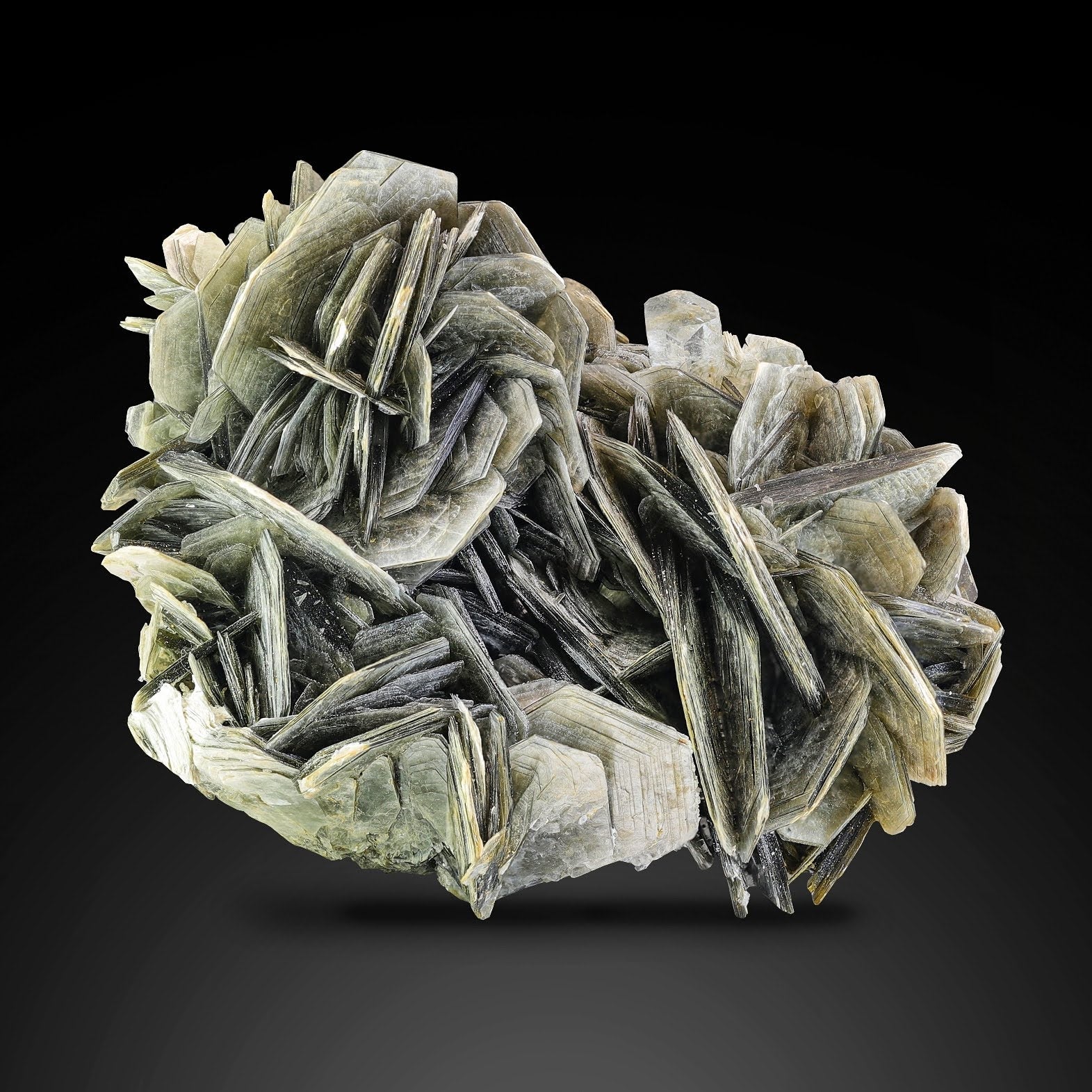 Muscovite Mica Crystals With Aquamarine From Pakistan