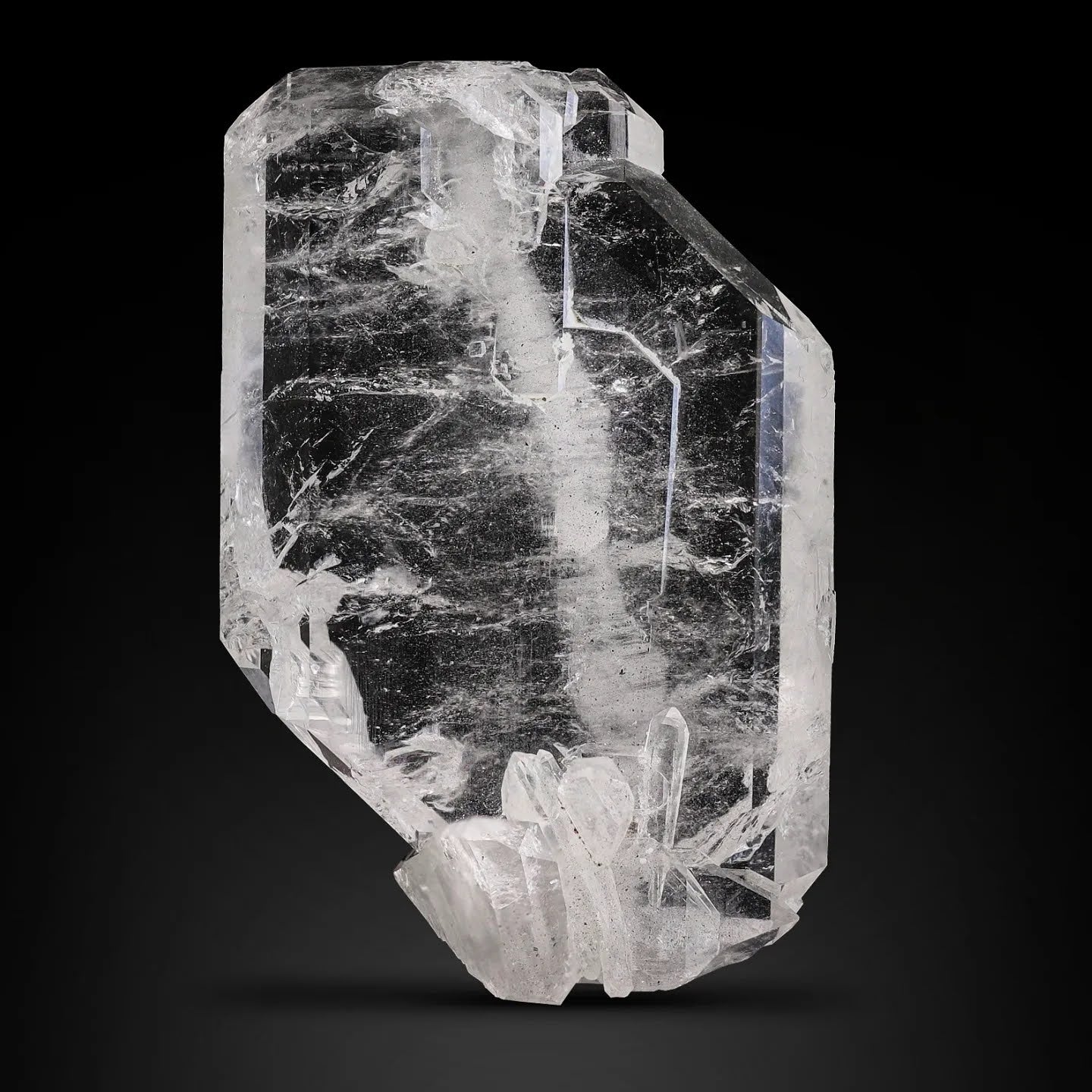 Double Terminated Faden Quartz Crystal Specimen From Pakistan