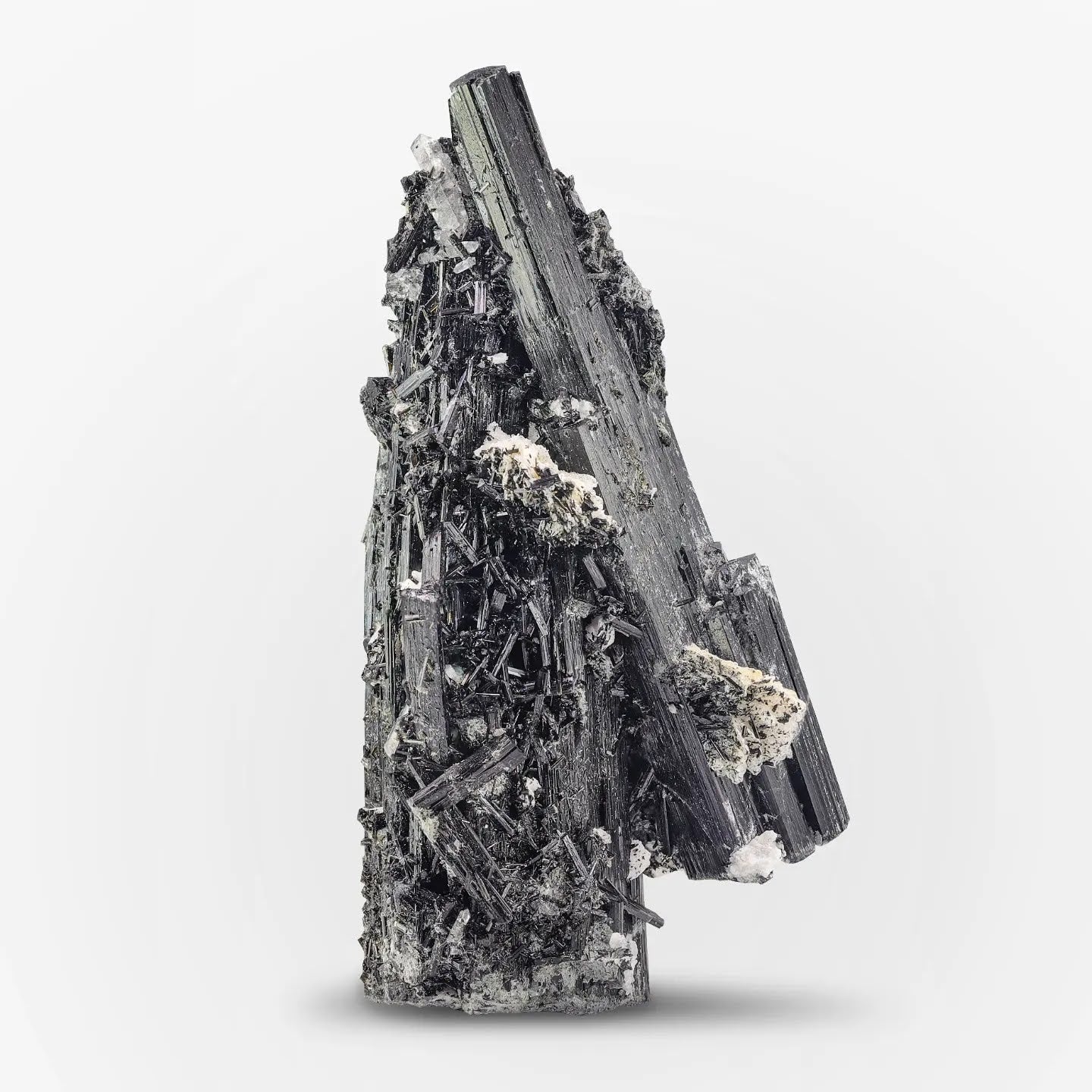 Impressive Black Tourmaline Crystals Specimen From Pakistan