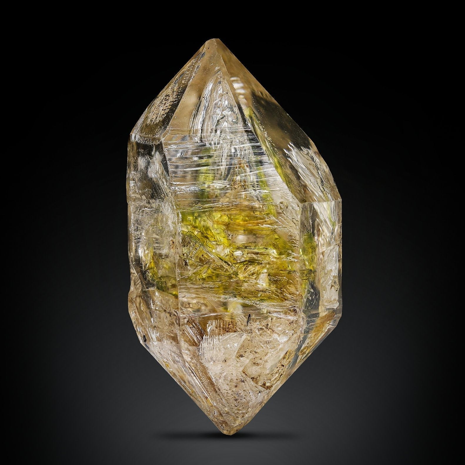 Double Terminated Petroleum Quartz From Pakistan