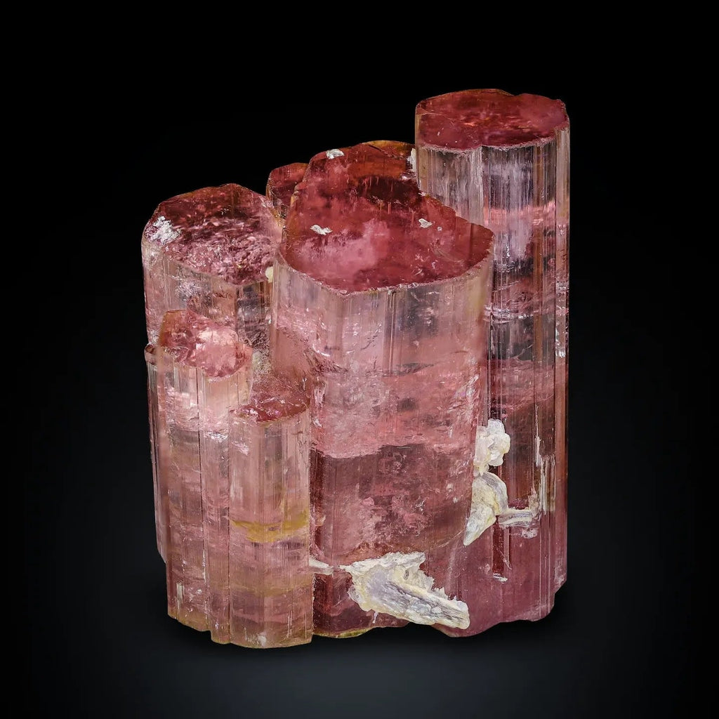 Tourmaline Rubelite Crystal Cluster From Madagascar