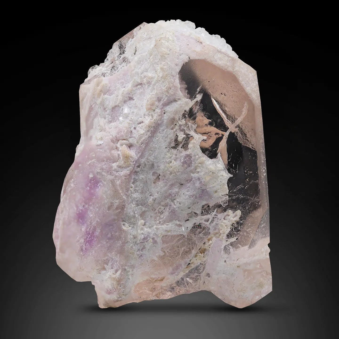 Tabular Morganite With Lepidolite On Albite From Afghanistan