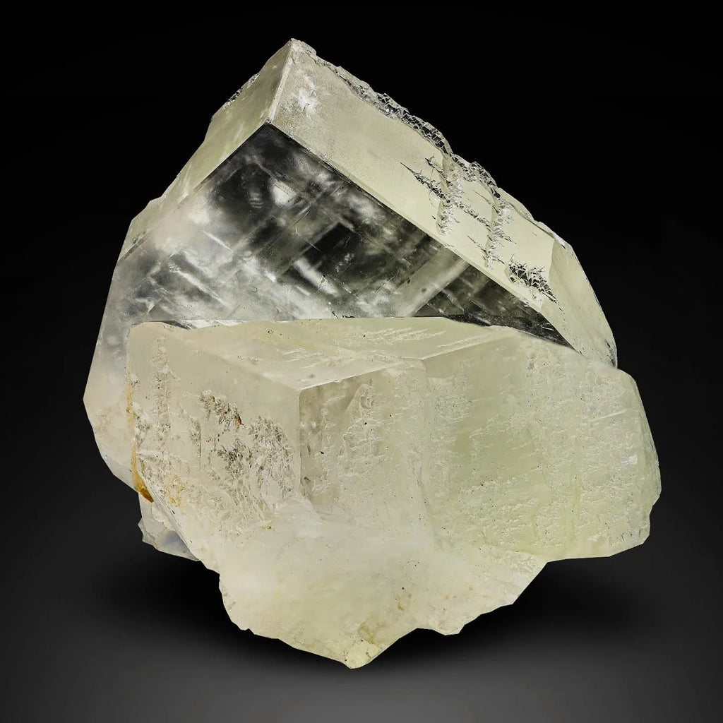 Tabular Twinned Calcite Couple of Crystals From Pakistan
