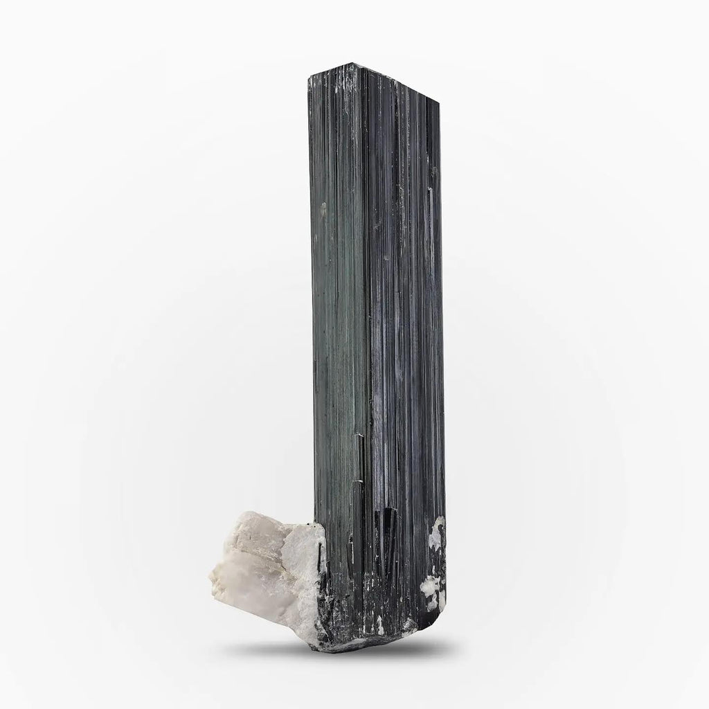Schorl Black Tourmaline With Albite Matrix From Pakistan