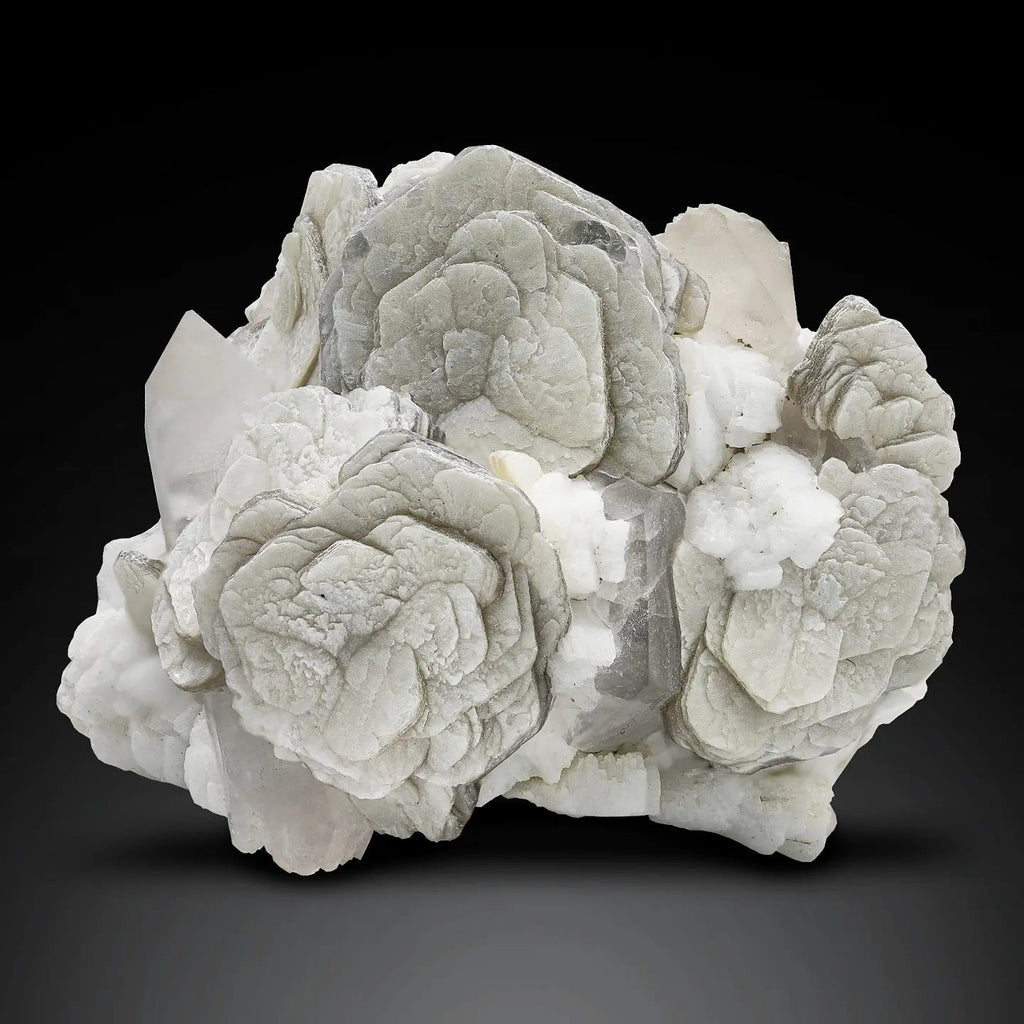 Lovely Muscovite Mica rossetts on Cleavelandite matrix from Pakistan