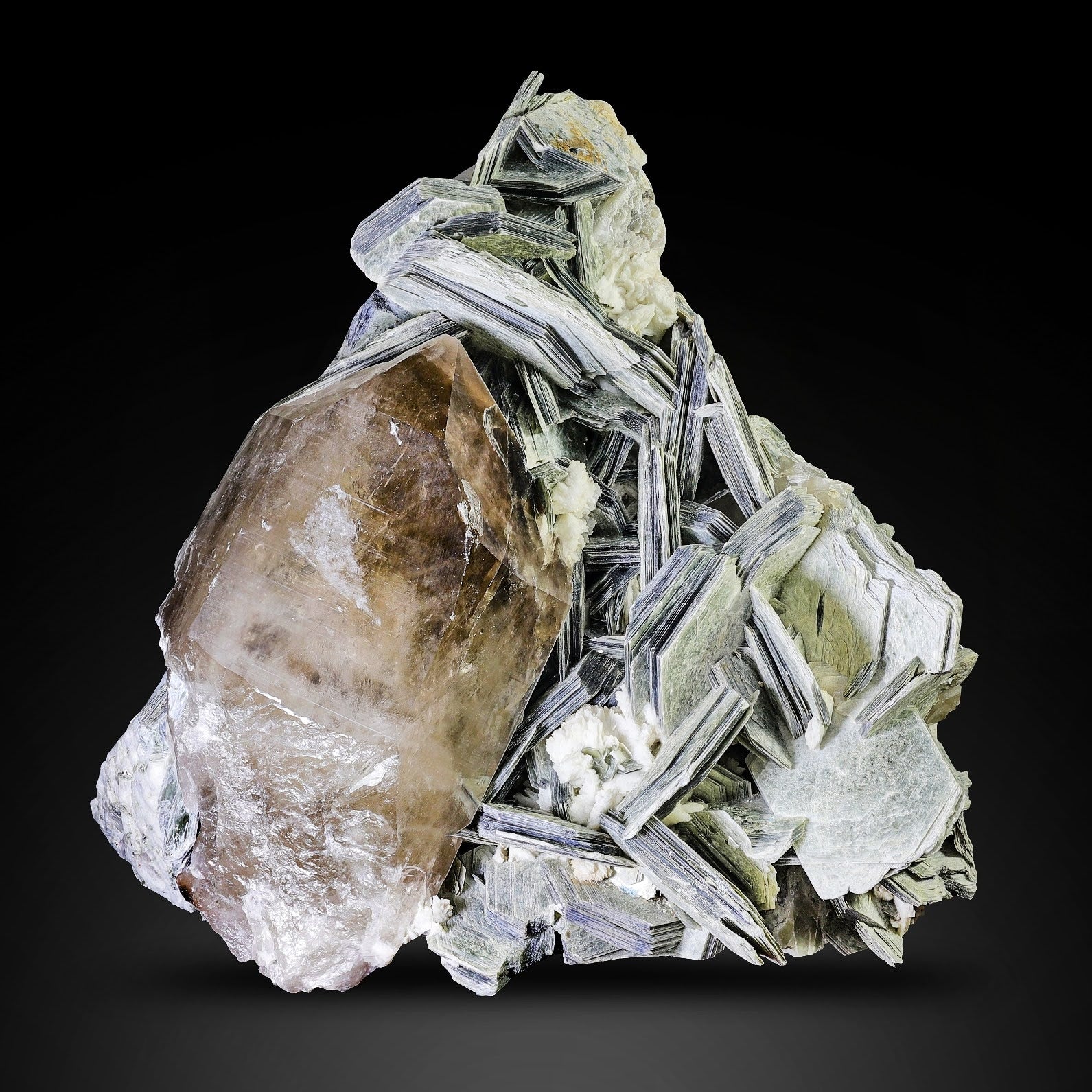 Muscovite Mica Crystals With Smoky Quartz From Afghanistan