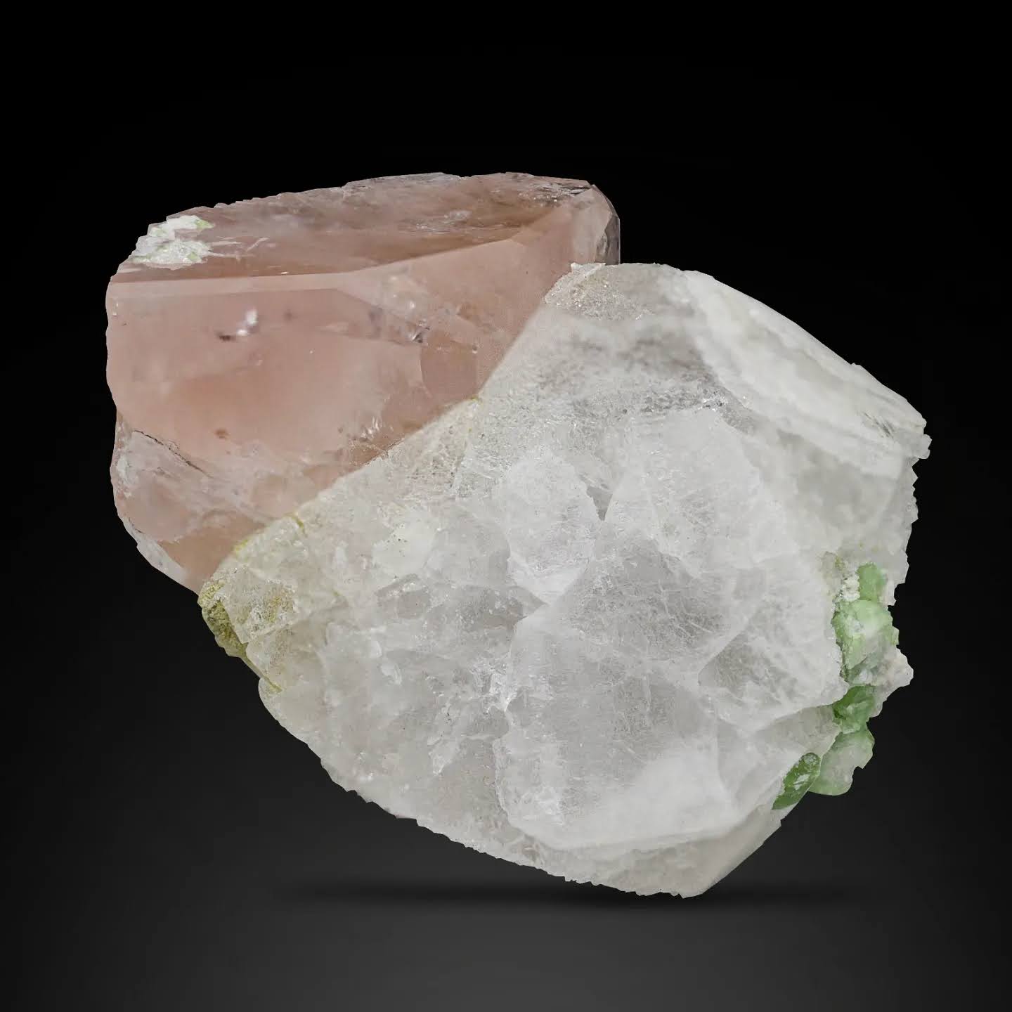 Morganite With Pollucite And Tourmaline From Afghanistan