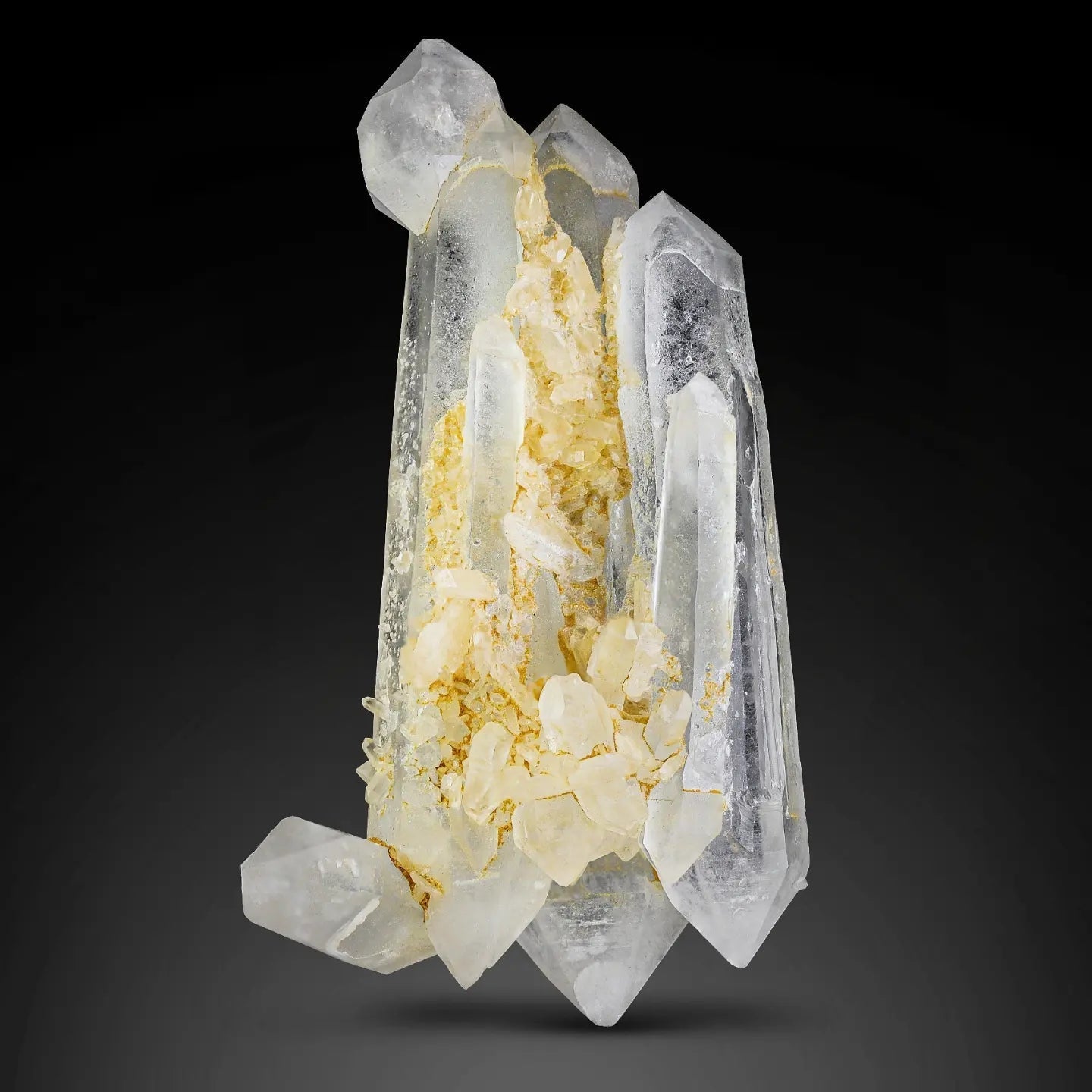 Gorgeous clustering of double terminated Scepter Quartz  from Pakistan